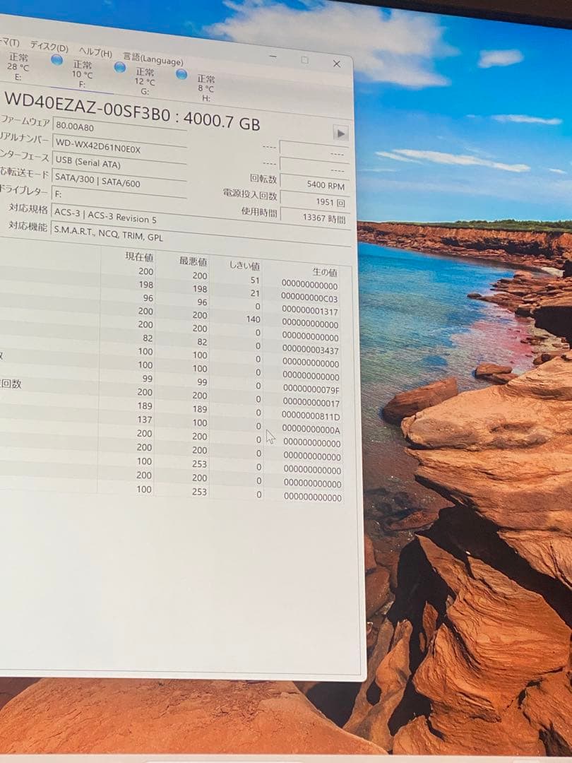 WD Blue HDD 4TB 動作確認済