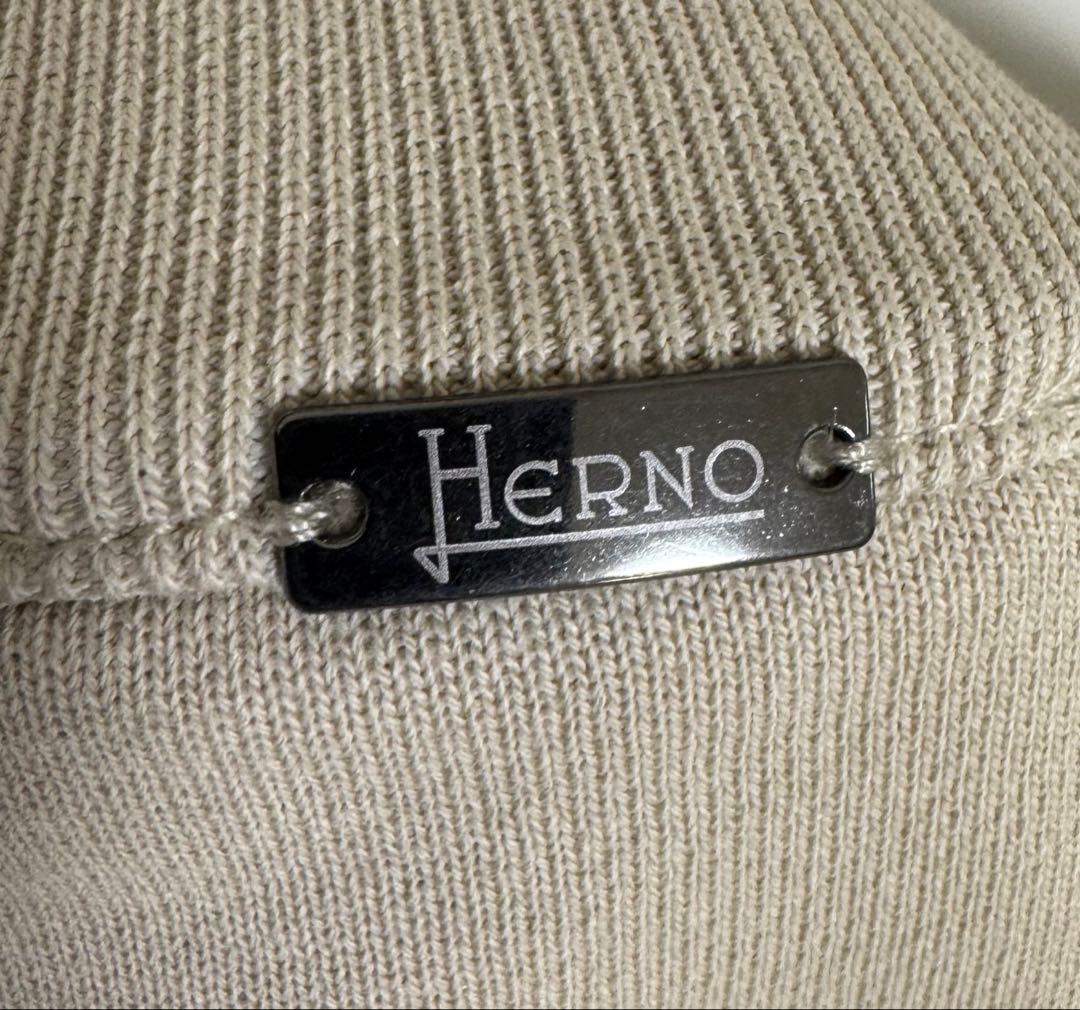 【美品】HERNO ヘルノ スウェットブルゾン 46