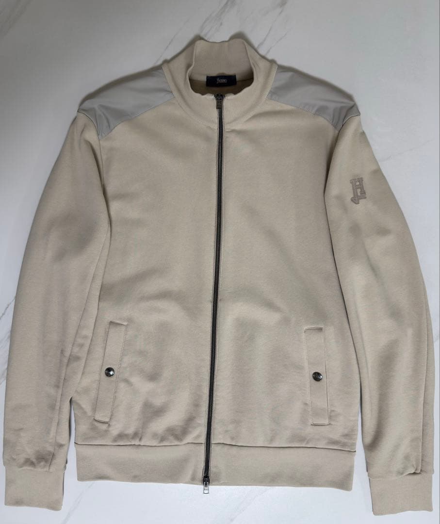 【美品】HERNO ヘルノ スウェットブルゾン 46