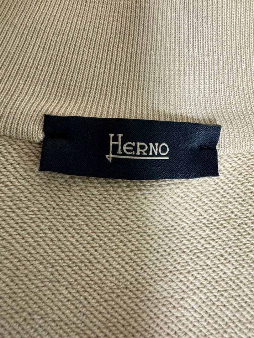 【美品】HERNO ヘルノ スウェットブルゾン 46