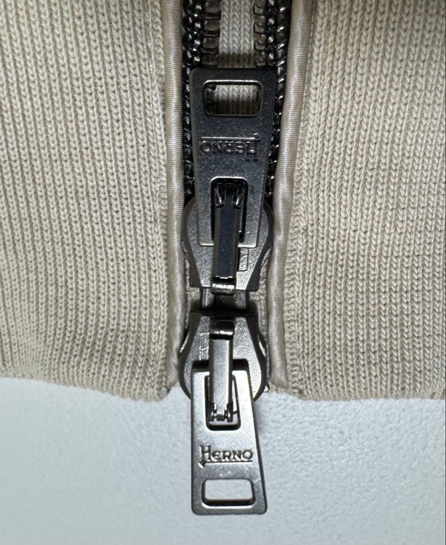 【美品】HERNO ヘルノ スウェットブルゾン 46