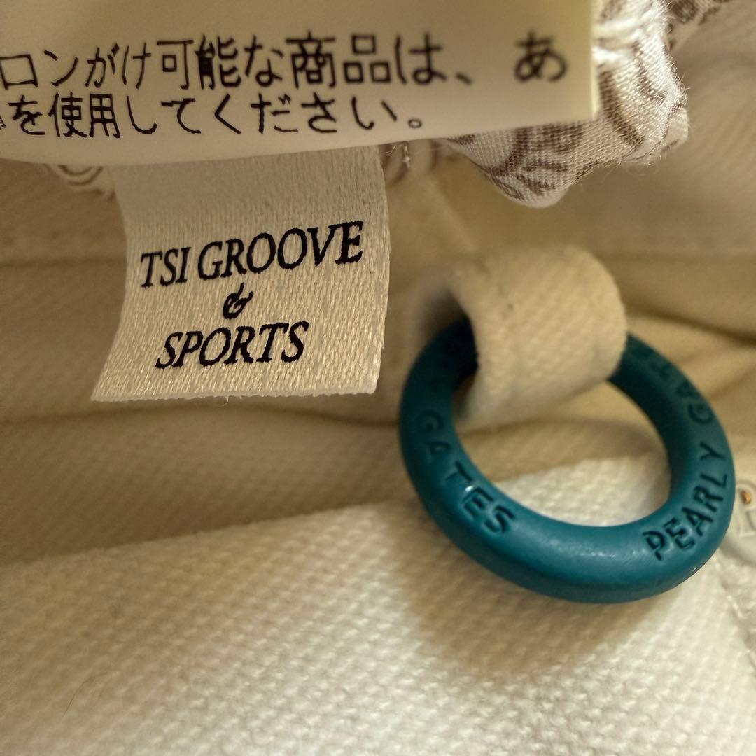 パーリーゲイツ　パンツ　白　ホワイト　M〜L相当　バックロゴデザイン　4 ゴルフ