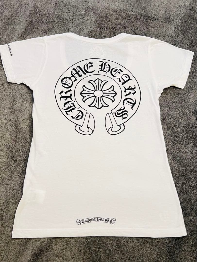 Chrome Hearts ホワイト VネックTシャツ