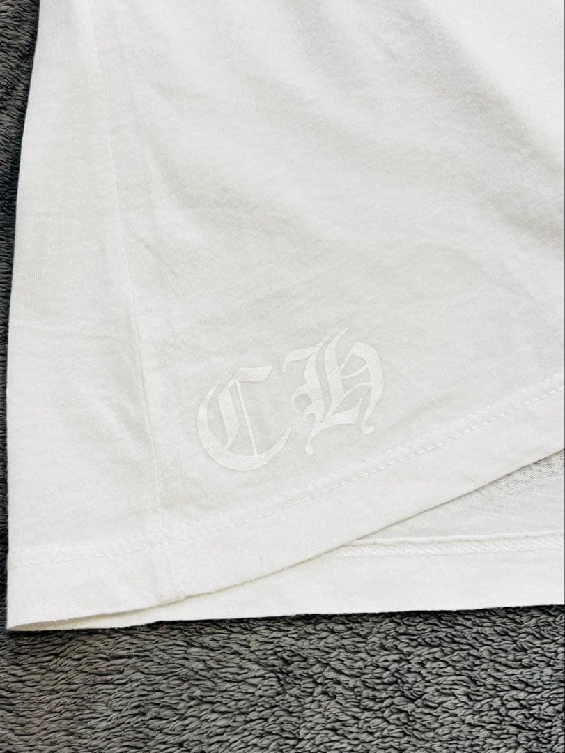 Chrome Hearts ホワイト VネックTシャツ
