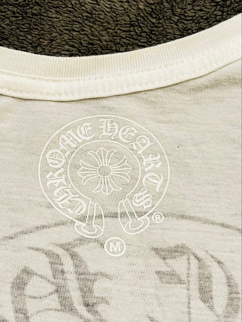 Chrome Hearts ホワイト VネックTシャツ