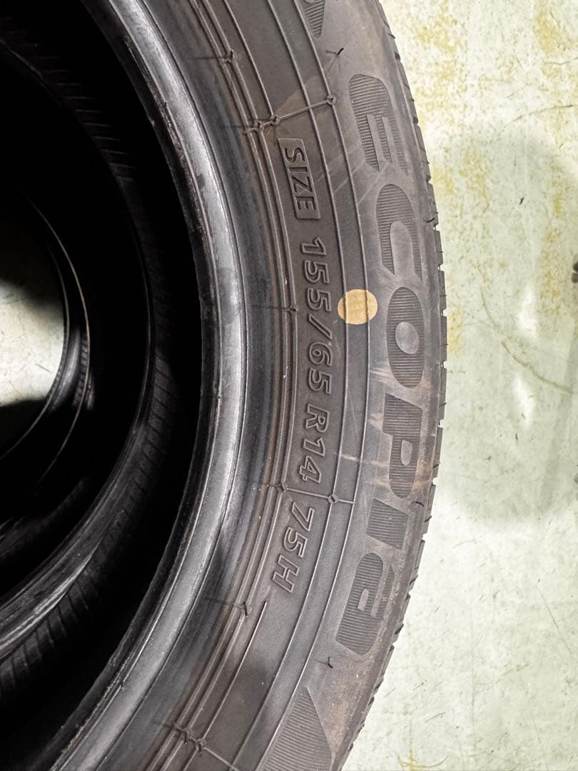 ブリジストン　エコピアNH200C 155/65R14 中古タイヤ