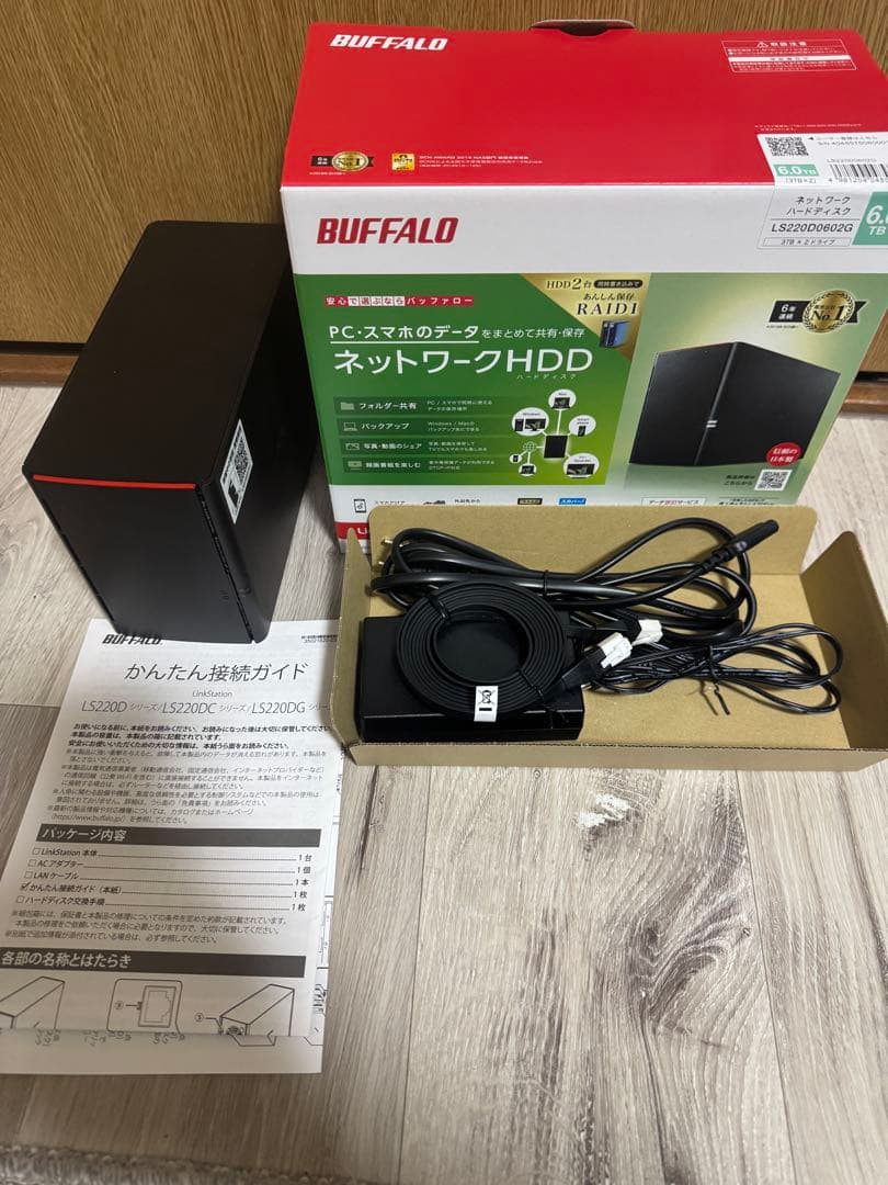 バッファロー LinkStation LS220D0602G 6TB