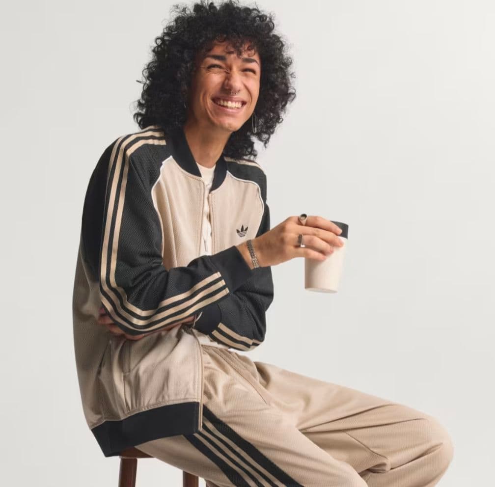 【Mサイズ】藤井風さん着用 adidas ルーズ メッシュ トラック ジャケット