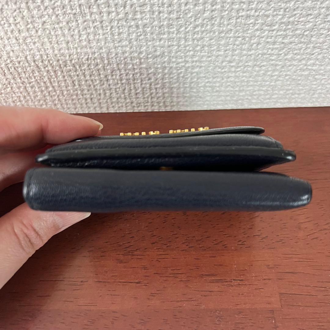 MIU MIU ミュウミュウ 三つ折り財布 nero ブラック 黒 箱付き