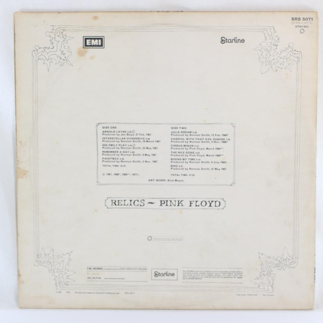 英LP Pink Floyd Relics 初期プレス Starlineラベル