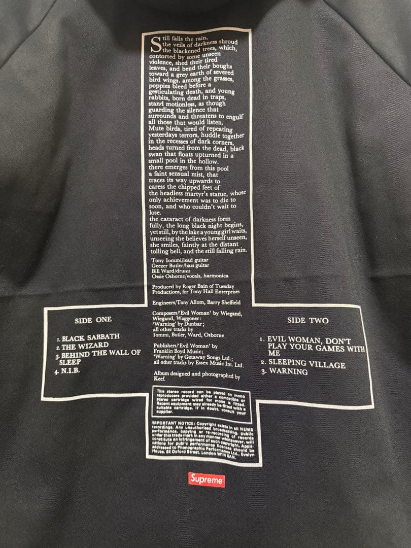 Supreme ブラック フード付きジャケット　希少人気Mサイズ