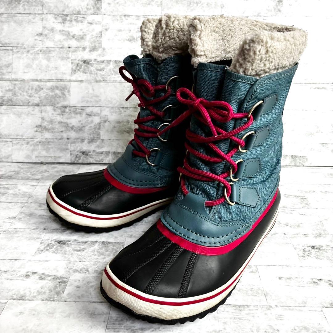 SOREL ソレル 防水 スノーブーツ 25cm WATERPROOF ブルー系