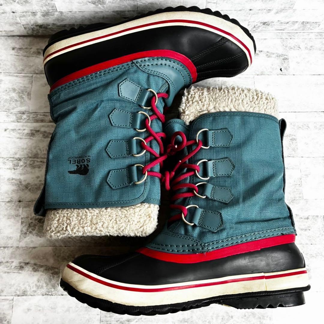 SOREL ソレル 防水 スノーブーツ 25cm WATERPROOF ブルー系