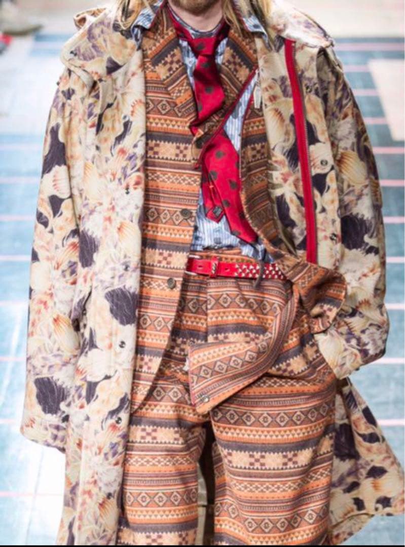 Yohji Yamamoto ヨウジ ヤマモト2014aw 花柄 モッズコート