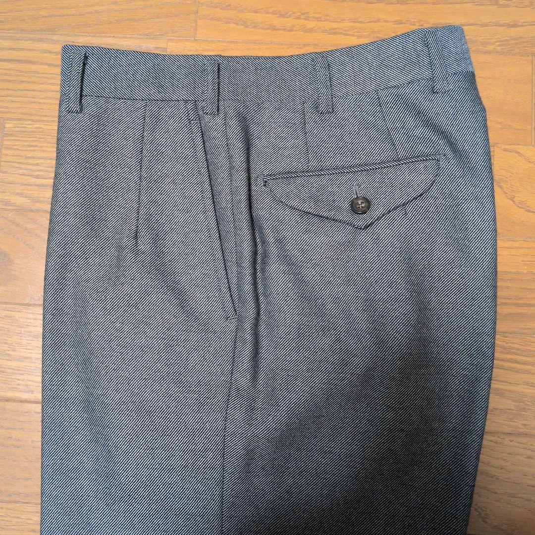 Burberrys'　グレー ダブルブレストスーツ ウール　 A-5　W79