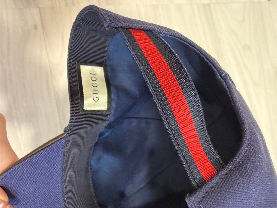 《正規品》GUCCI ネイビーキャップ　　※匿名発送