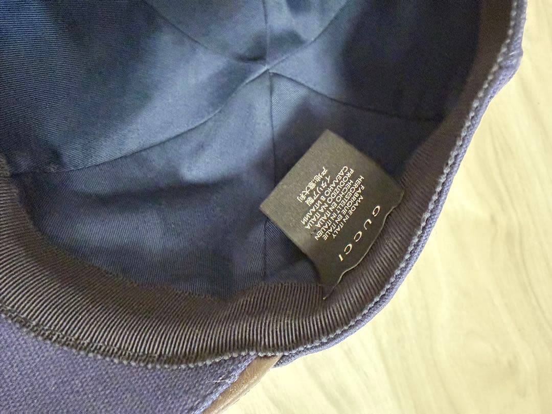 《正規品》GUCCI ネイビーキャップ　　※匿名発送