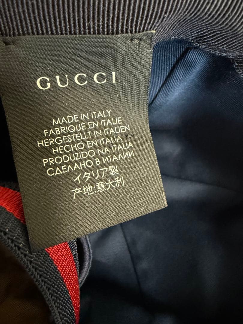 《正規品》GUCCI ネイビーキャップ　　※匿名発送
