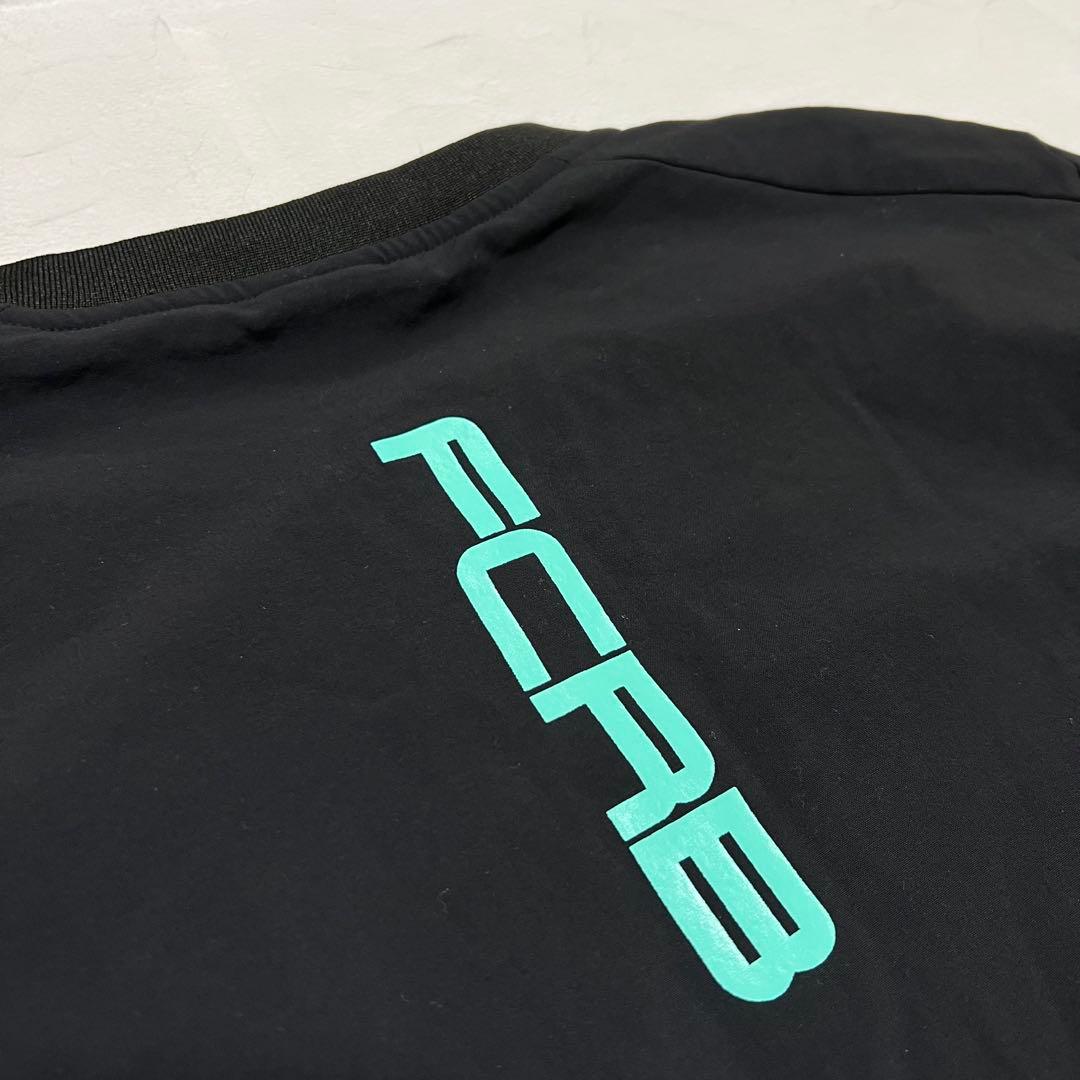 希少XL F.C.R.B. LYCRA セットアップ 黒 ティファニーブルー
