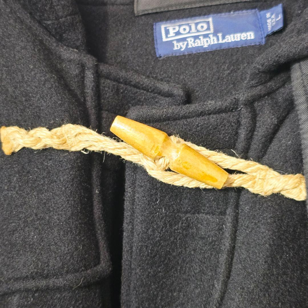 ポロ ラルフローレン ダッフルコート 90s USA Lサイズ ブラック