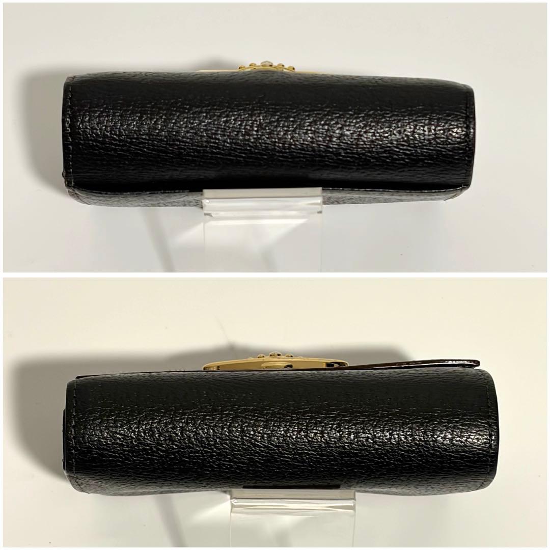 【美品】Vivienne Westwood 三つ折り財布 ファスナー式 ブラック