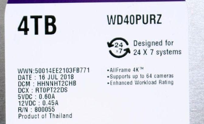 【正常品】ウエスタン・デジタル 3.5インチHDD 4TB