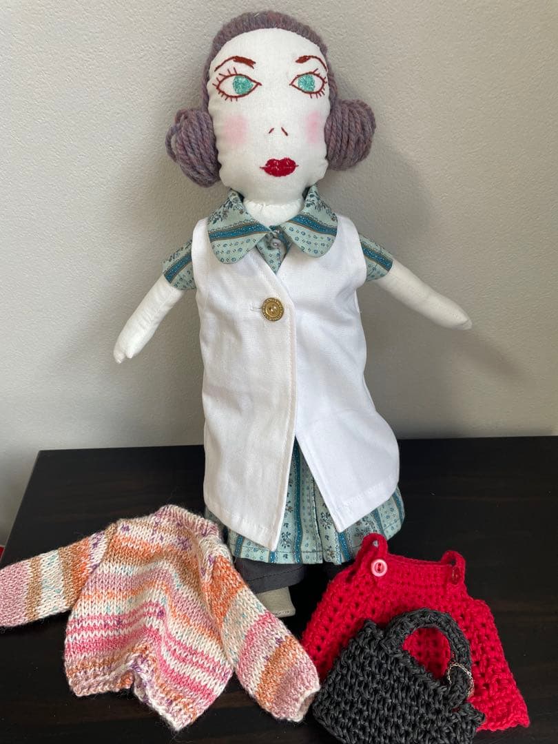大人着せ替え布人形　春夏コーディネート色々一式セット　ハンドメイド