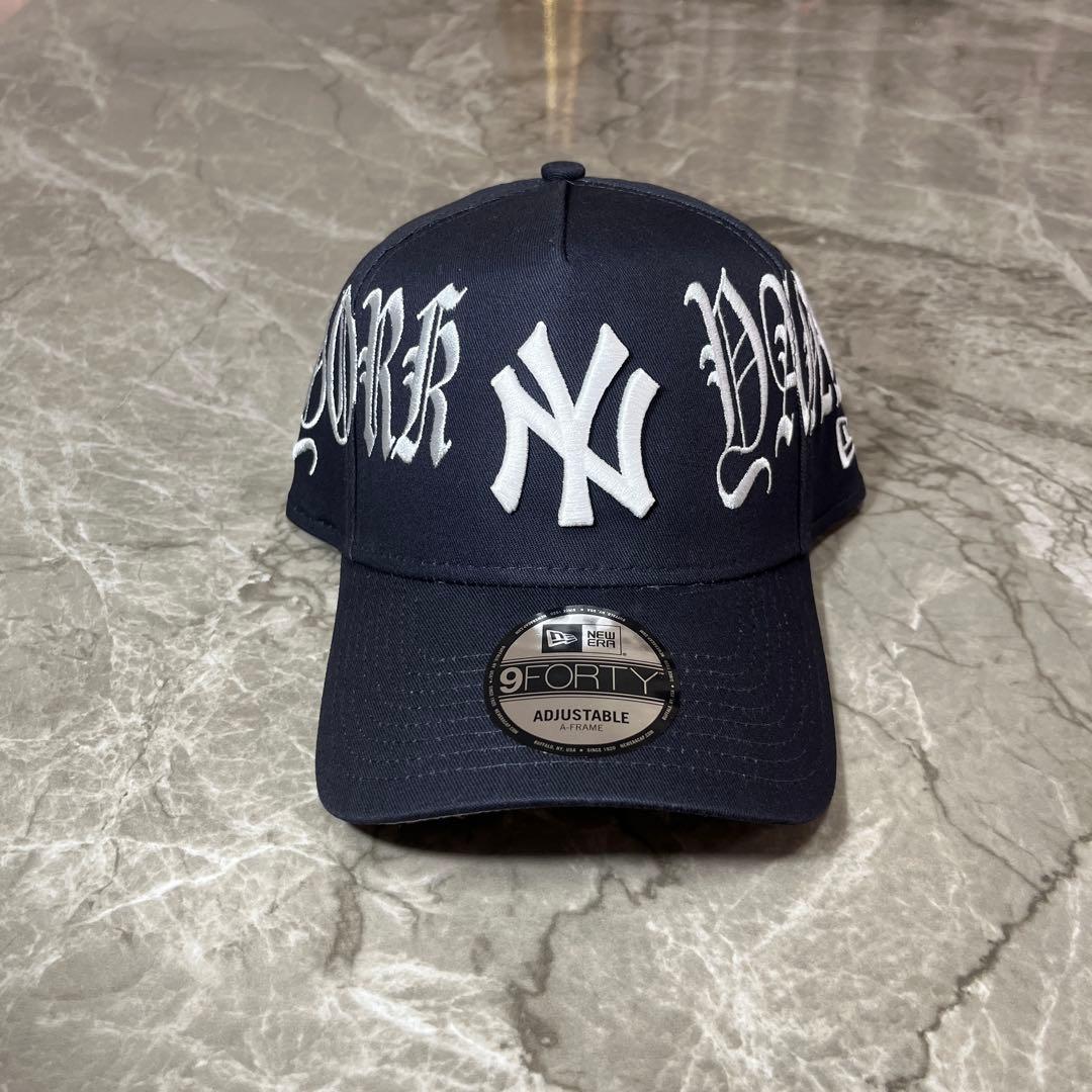 ニューエラNew Era 9FORTY ヤンキース キャップ ネイビー 刺繍