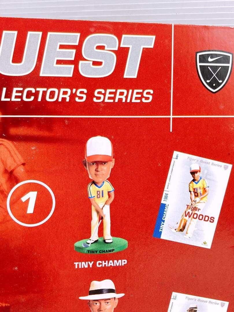 タイガーウッズ ボブルヘッド人形 首振り人形 TINY CHAMP
