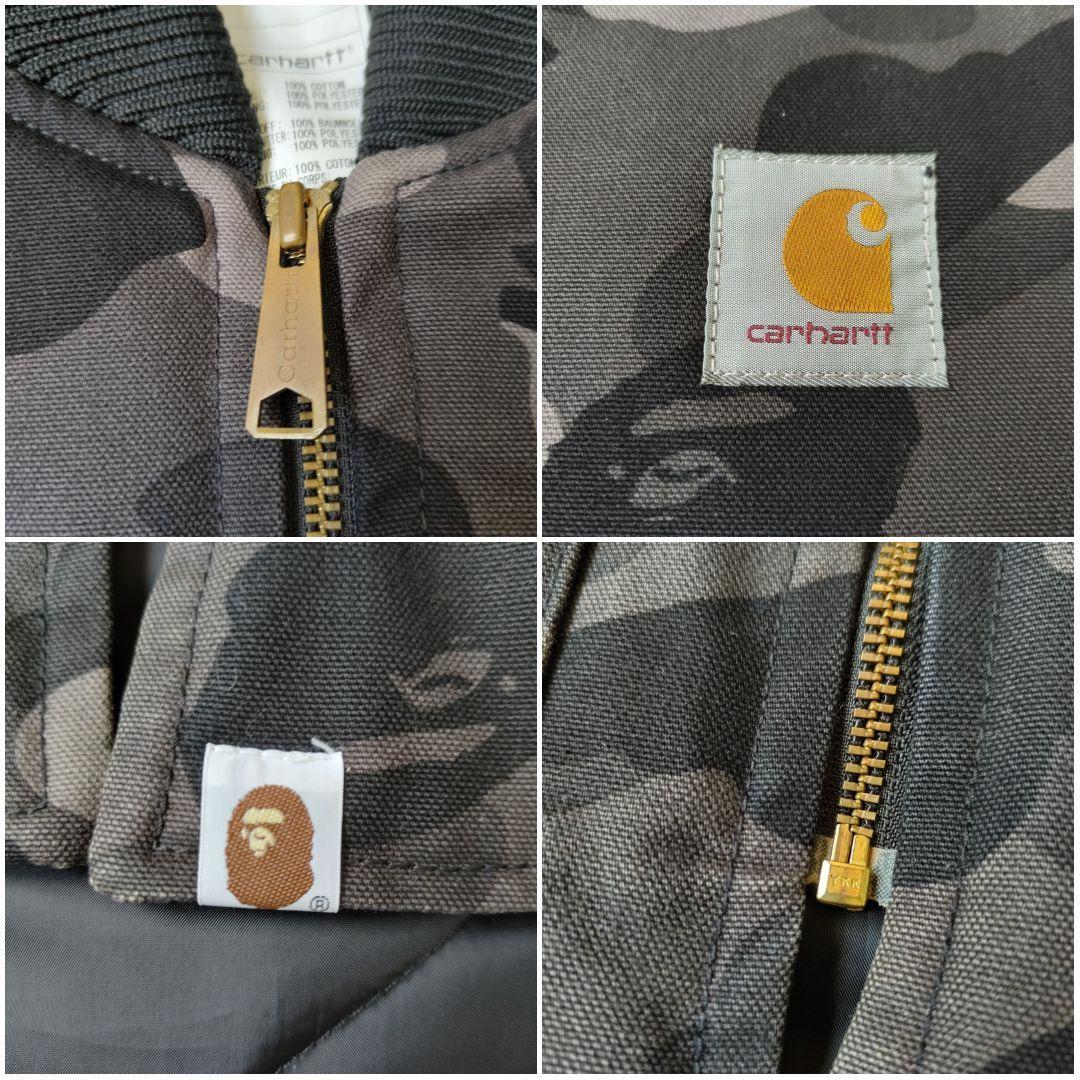 極美品 A BATHING APE カーハート コラボ ダックベスト 1stカモ