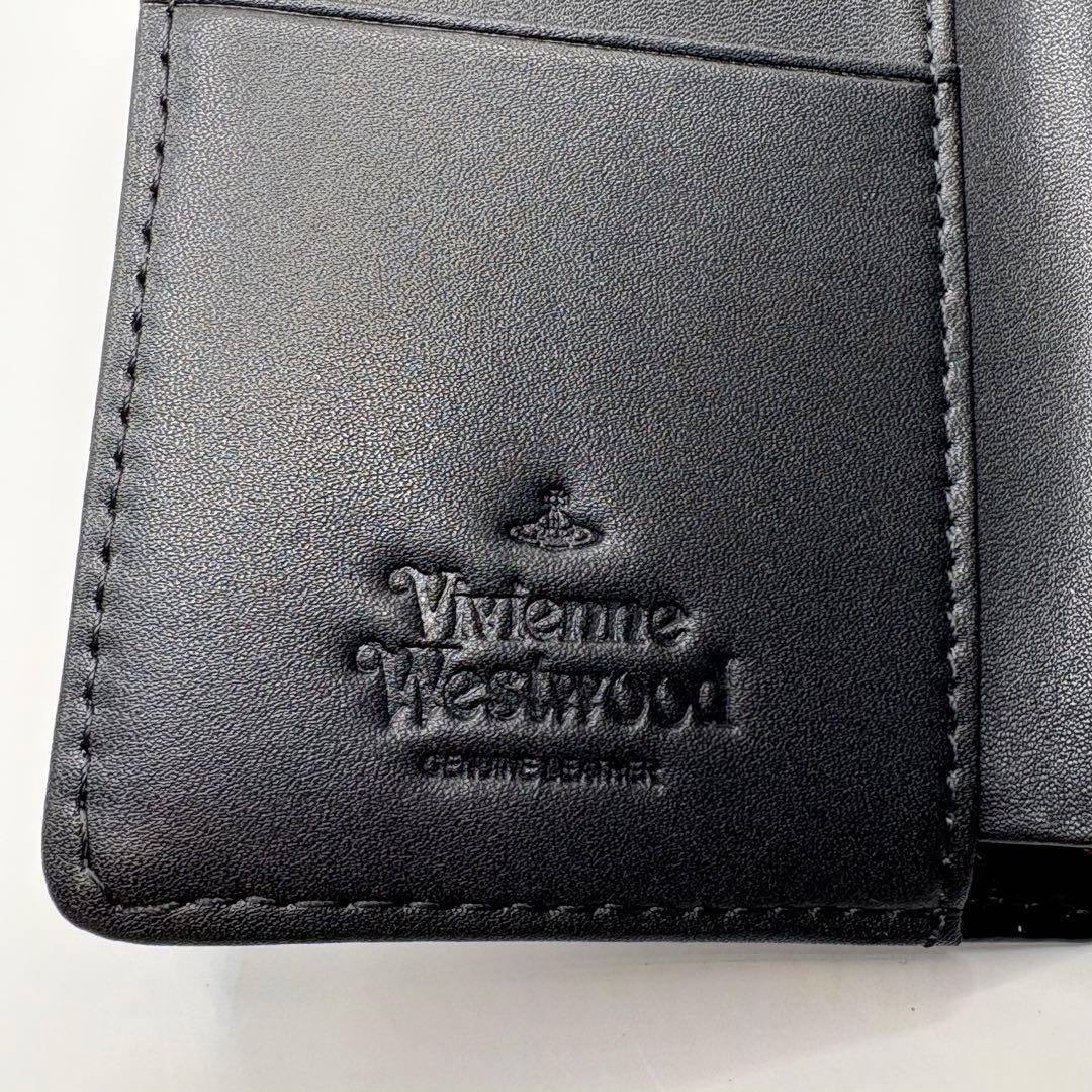 【新品未使用】Vivienne Westwood ブラック　三つ折り財布　がま口