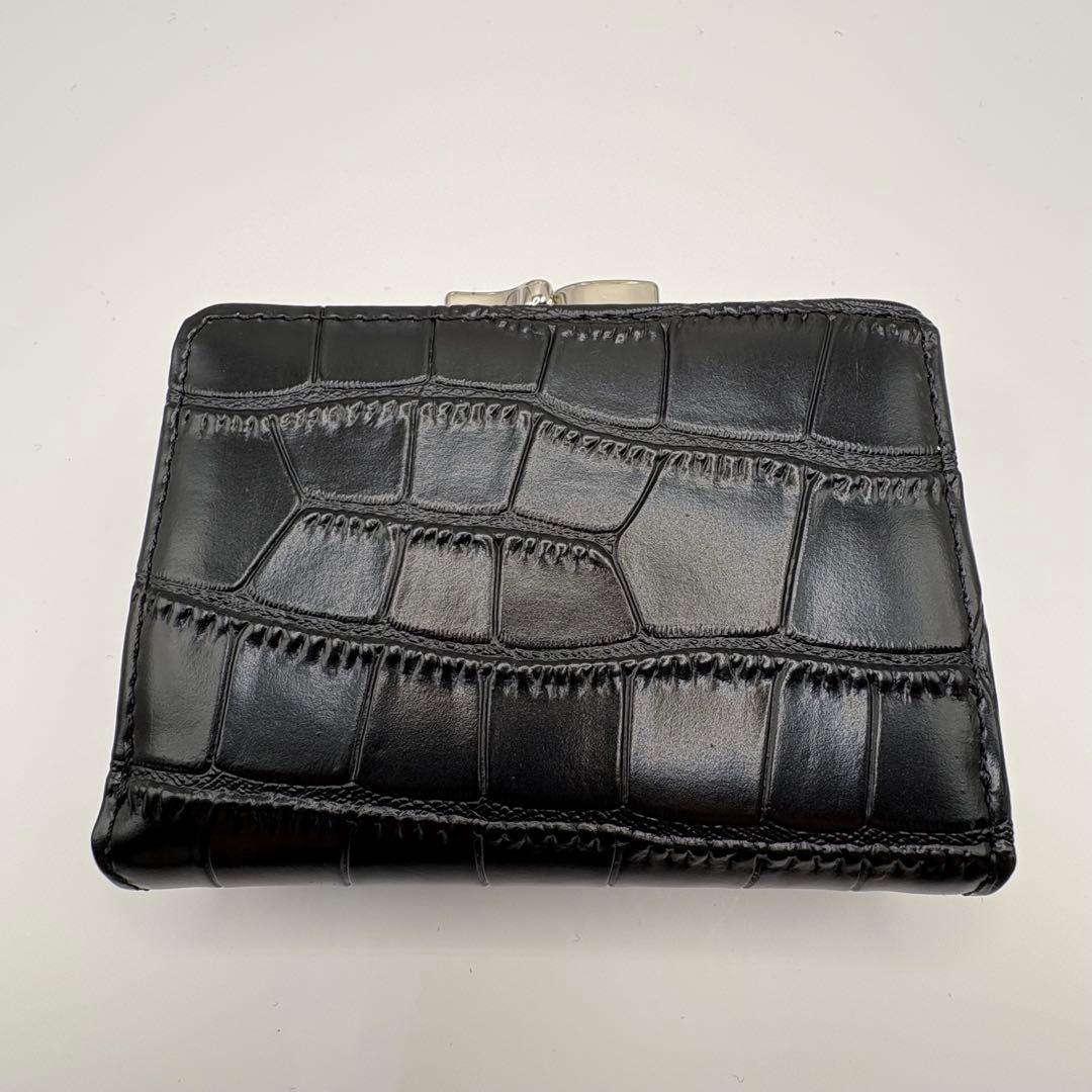 【新品未使用】Vivienne Westwood ブラック　三つ折り財布　がま口