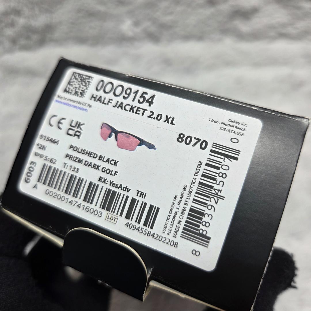 オークリーOakley サングラス　ハーフジャケット　PRIZM　黒　9154