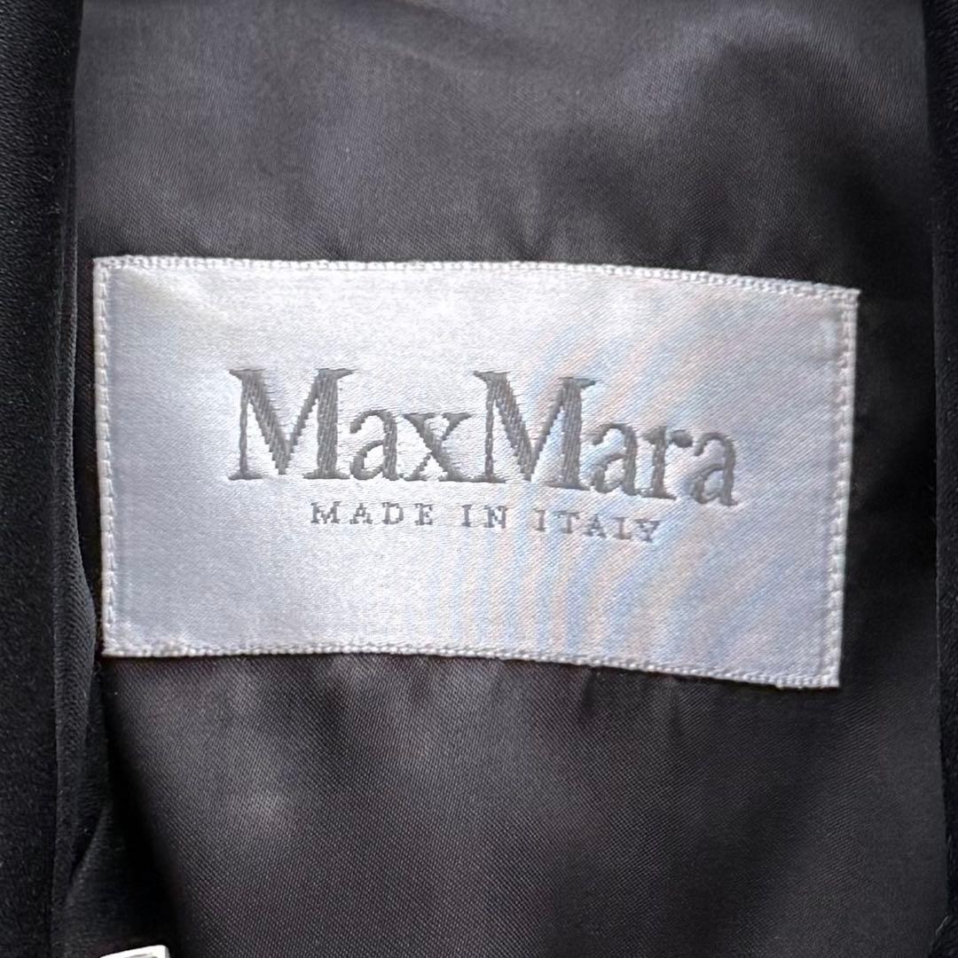 美品　Max Mara 白タグ トレンチコート ベルト　ブラック　40 正規品