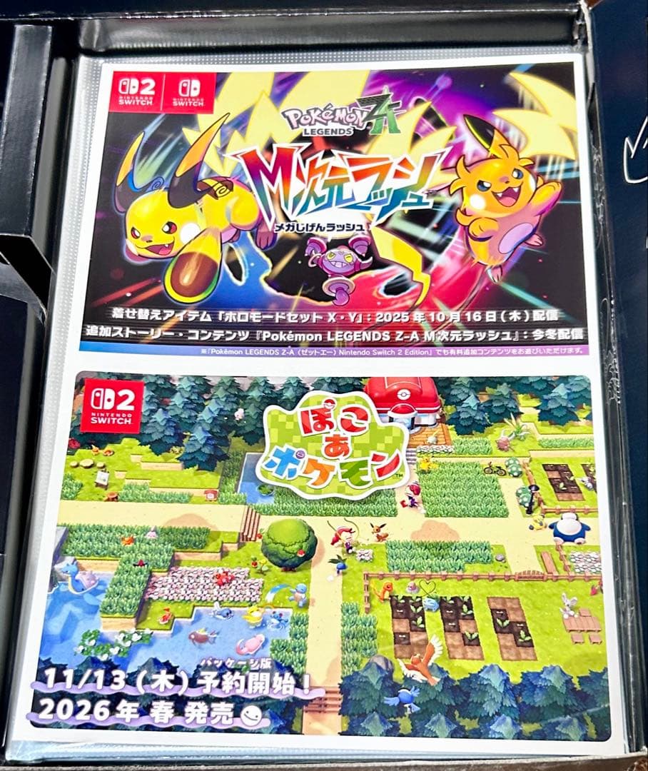 Switchソフト ポケモンレジェンズ Z-A 2個セット 購入特典付き