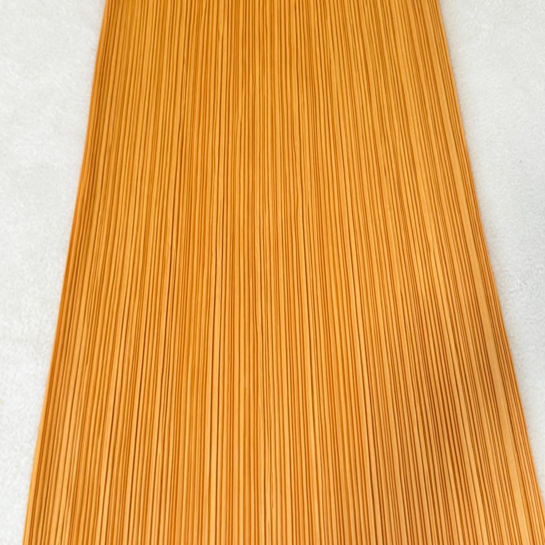 美品✨PLEATS PLEASE プリーツ　ロングスカート　オレンジ