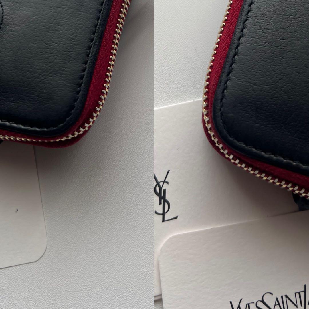 149 美品 SAINTLAURENT イヴサンローラン 2つ折り財布