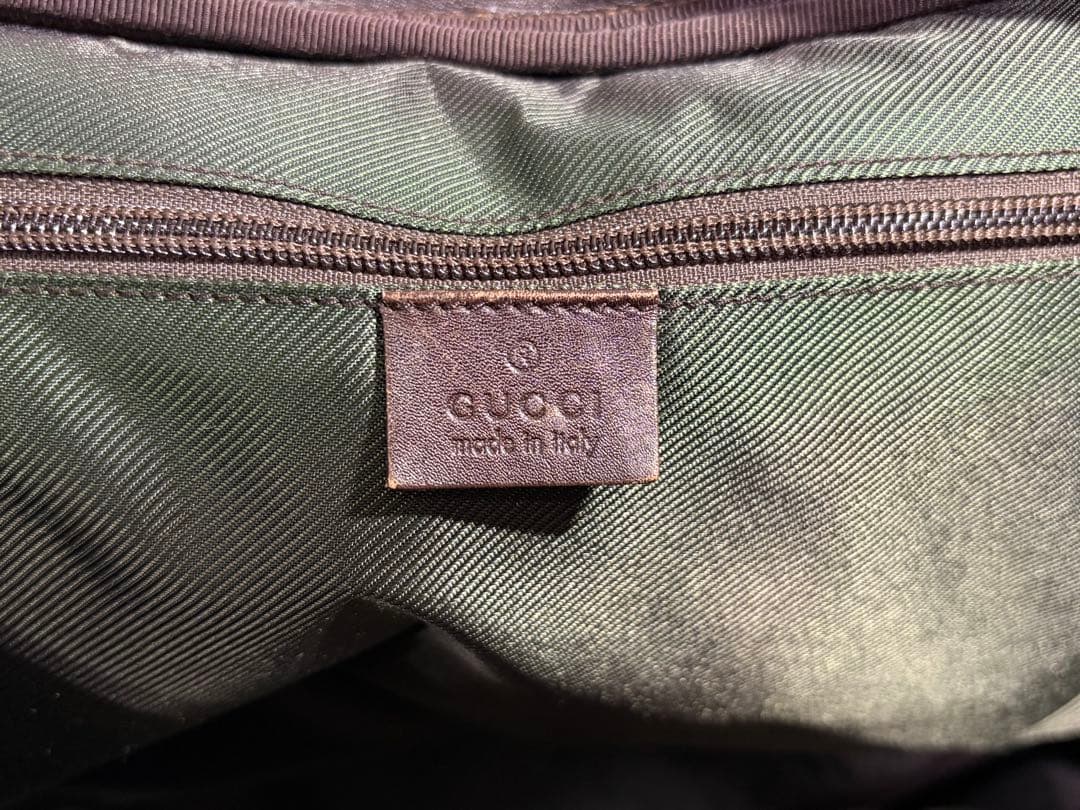 シーサー様　GUCCI OLD GGキャンバス ボストンバッグ ブラウン