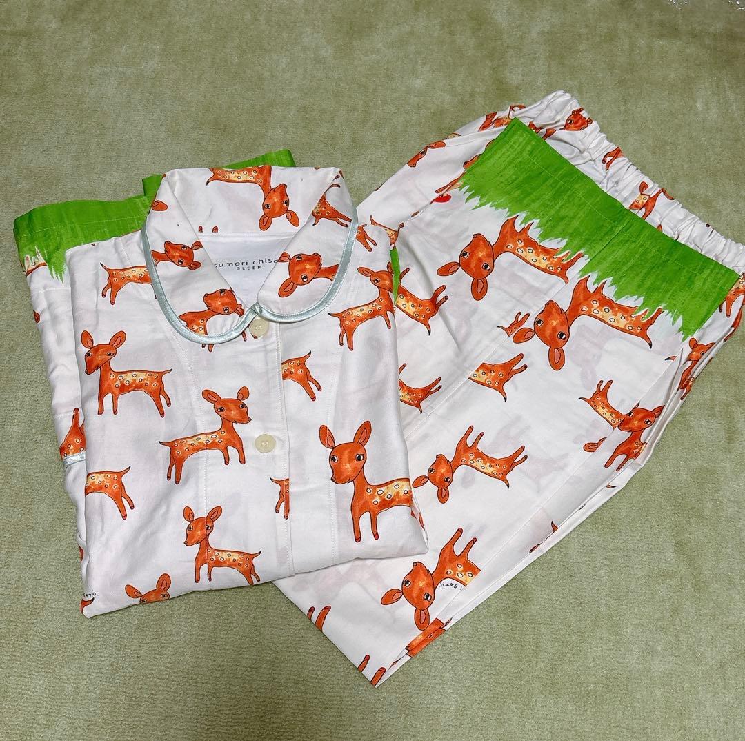 【新品】高級ツモリチサト スリープ パジャマ M バンビ　綿100%　上下セット
