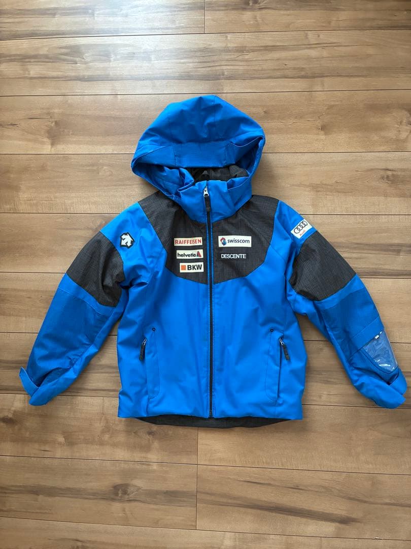 DESCENTE 子ども用スキーウェア 青/黒　140