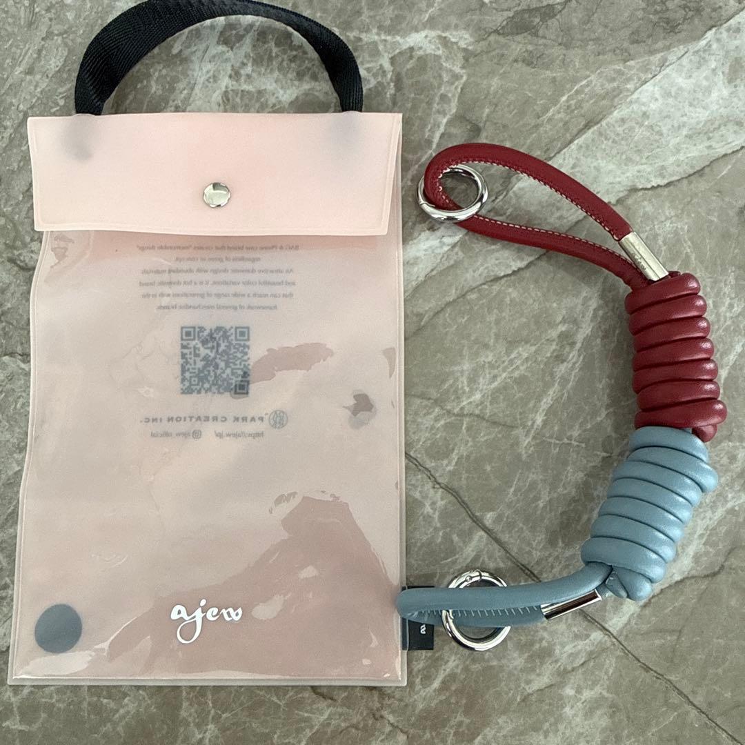 新品　エジュー ajew coil strap コイルストラップ ショルダー 紐