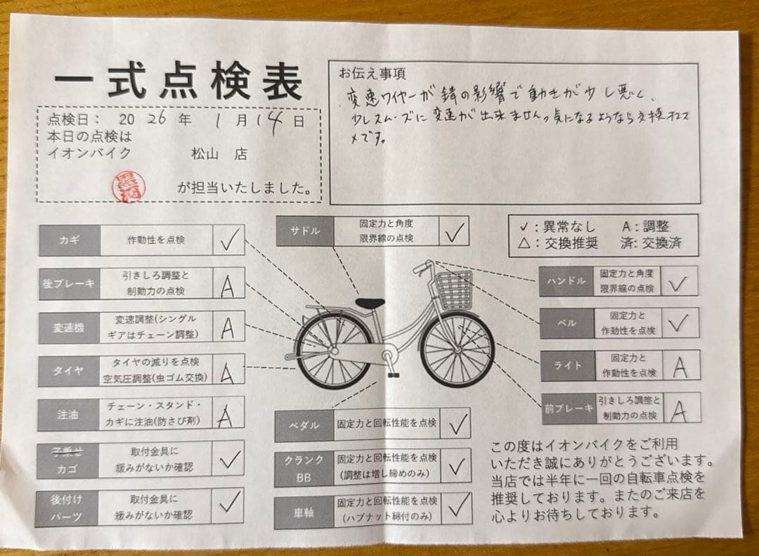 直接引き取りのみ　ロココ　27インチ自転車　ホワイト
