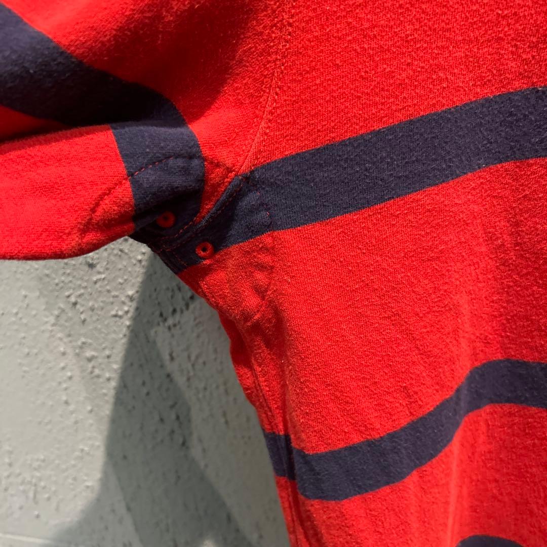 #889 POLO ralph lauren ラガーシャツ　L 古着