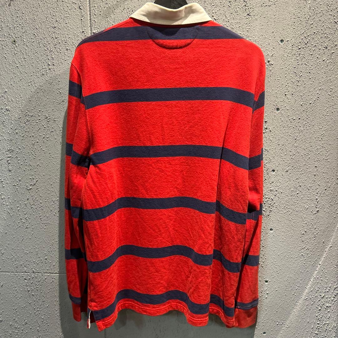 #889 POLO ralph lauren ラガーシャツ　L 古着