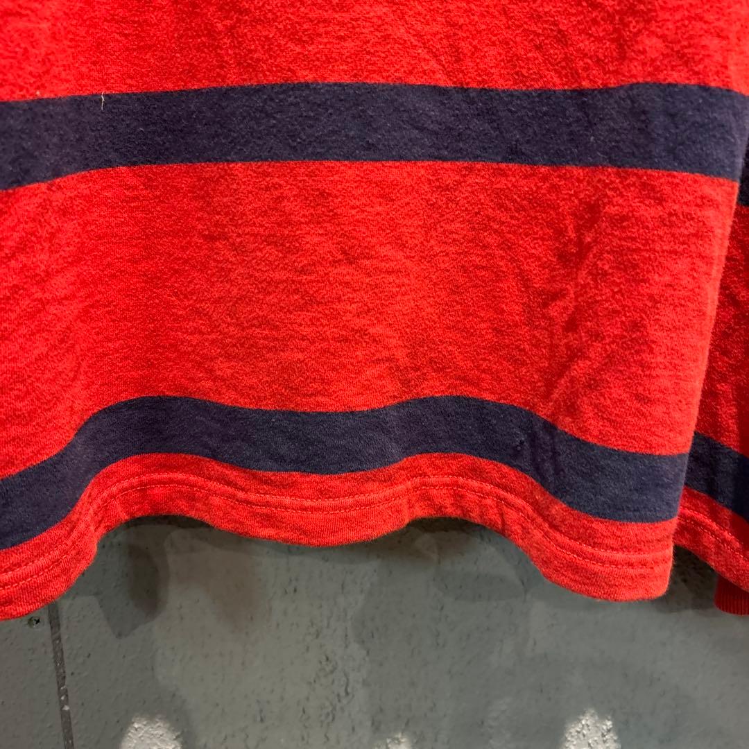 #889 POLO ralph lauren ラガーシャツ　L 古着