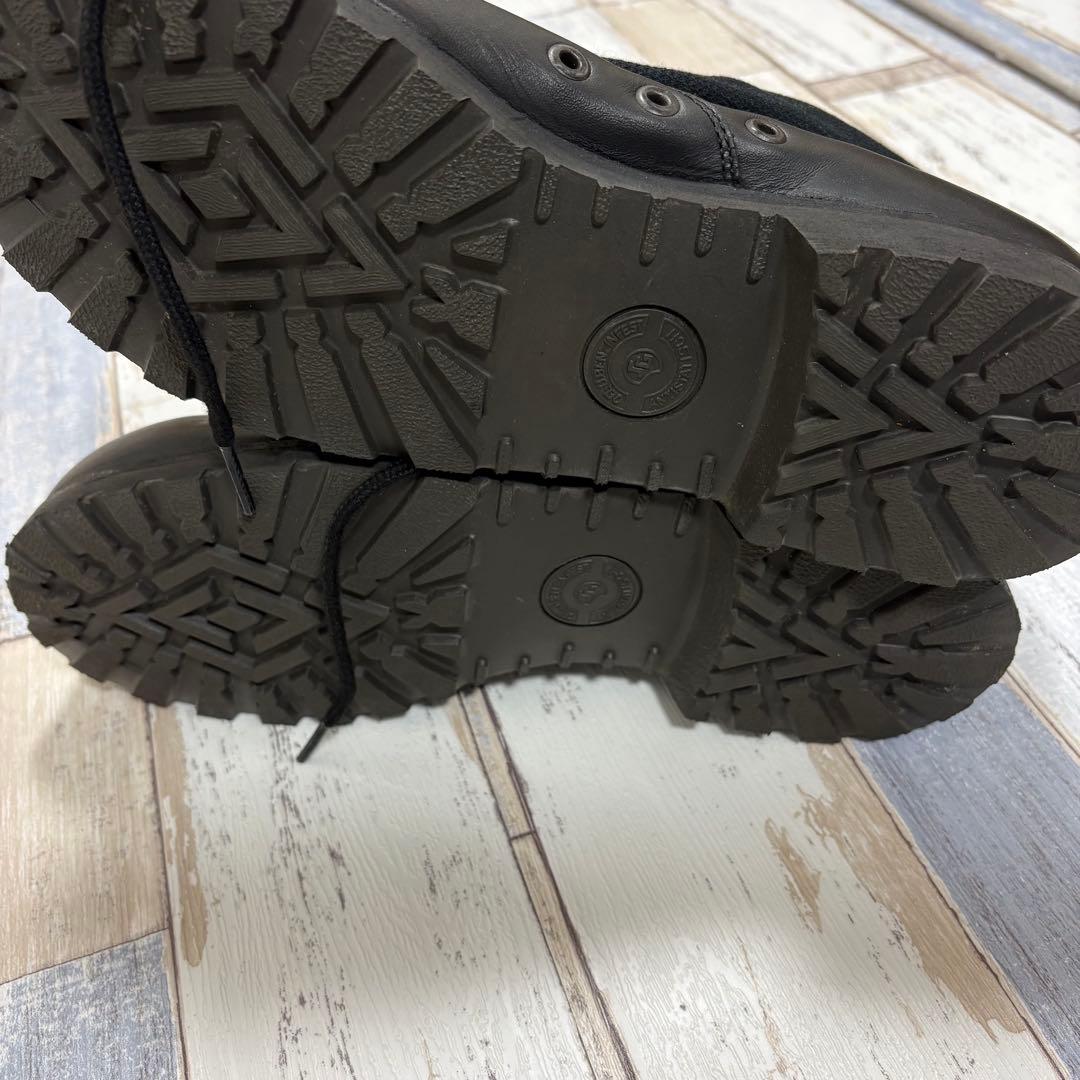 ドイツ海軍 黒皮 デッキシューズ 27cm