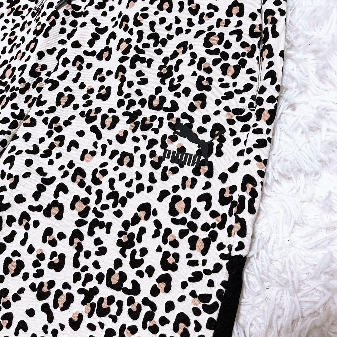 美品 PUMA ジャージ 3点 上下 セットアップ ヒョウ柄 レオパード 豹柄