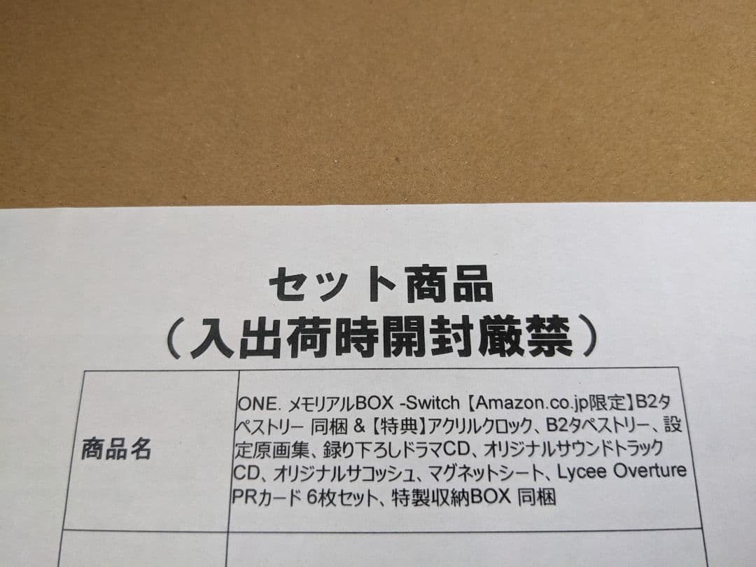 【新品】Switch ONE. メモリアルBOX Amazonタペストリー付