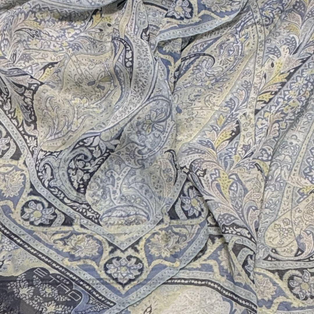 美品✨ETRO エトロ シルク 大判ストール スカーフ ペイズリー イタリア