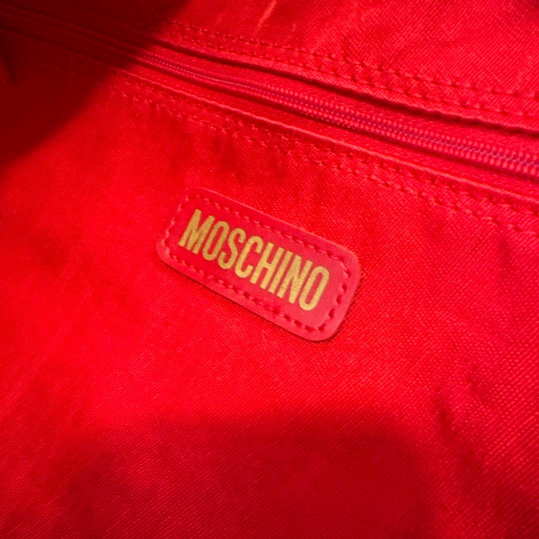 MOSCHINO モスキーノ マルチカラー ナイロン ラージ ボストンバッグ